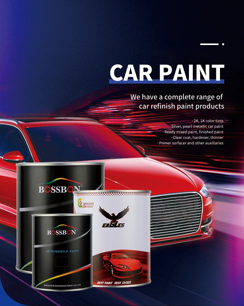 Bossbon Brand Fast Drying Color Paint for Car Repair Car Refinish Spray Paint