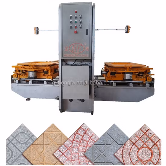 Hongfa Floor Tile Making Machine Cement Roof Tile Making Machine Tuff Tile Unit Terrazzo Tile Press Polishing Machine