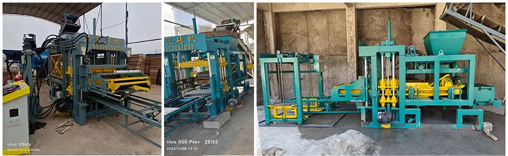 Automatic Cement Concrete Hollow Block Brick Making Machine Production Line Price