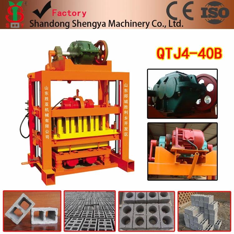 Qtj4-40 Hollow Cement Block Making Machine Good Investment