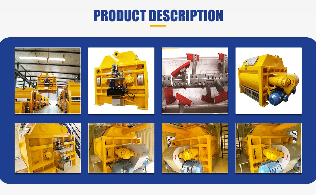 Diesel Engine Twin Shaft Portable Mini Construction and Cement Mixer Batching Energy-Efficient Concrete Mixing Machine