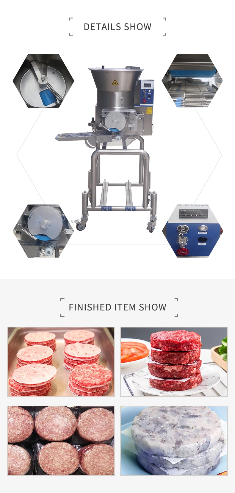 Meat Processing Machinery Meat Ball Forming Machine Burger Patty Maker