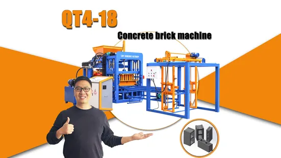 Lowest Price Automatic Fly Ash Concrete Cement Hollow Block Brick Making Machine 