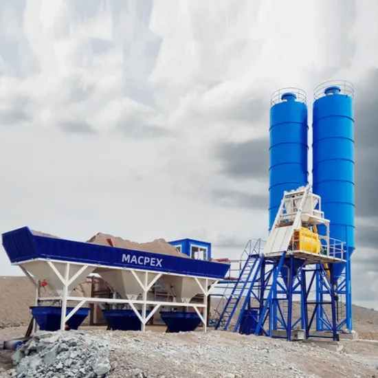 Concrete Mixing Machine for Construction for Trailer Type Mobile Batching Plant 
