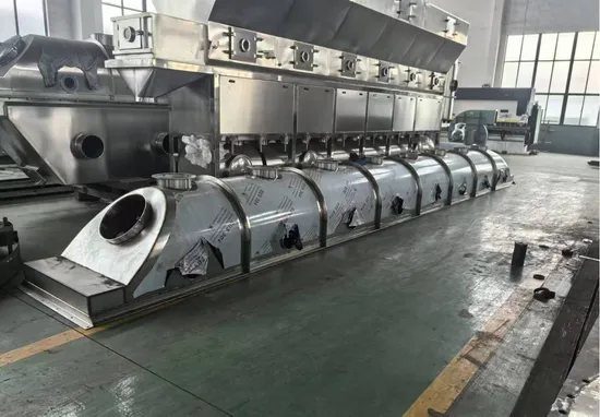 Low Noise Operation Industrial Fluidized Bed Dryer for Plastic Pellet Drying 