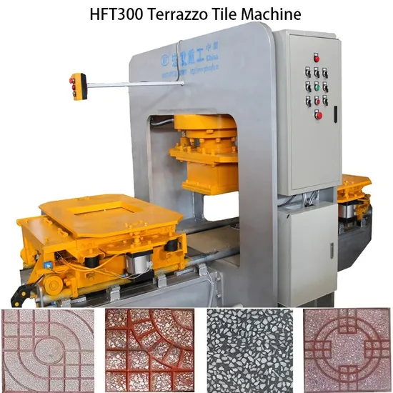Hongfa Hft300 Cement Floor Roof Terrazzo Tile Making Machine Price Tile Paver Brick Machine Terrazzo Tile Making Machine in Kazakhstan Pakistan Bolivia Chile 
