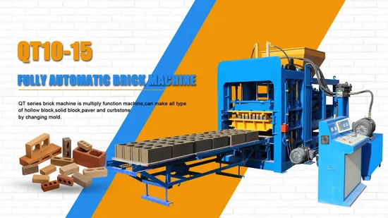 Automatic Hydraulic Fly Ash Paver Block Brick Making Machine Price for Sale 