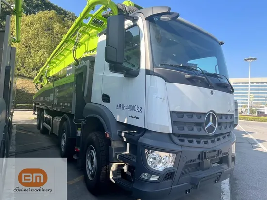 Zooomlion 49m on Chassis Bennz for 3 Axles Concrete Batching Plant Machine 