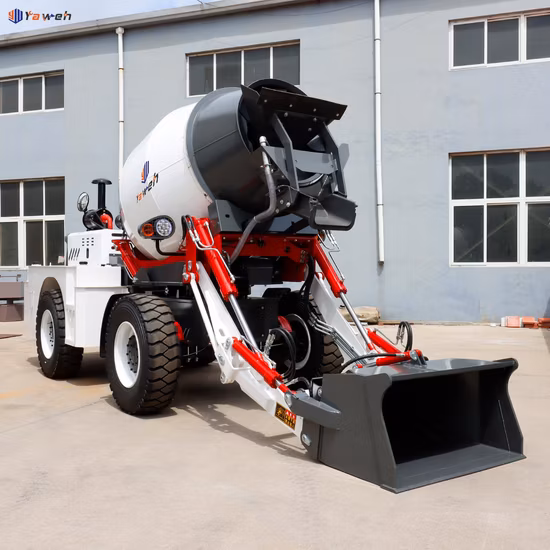 Diesel Engine Twin Shaft Portable Mini Construction and Cement Mixer Batching Energy